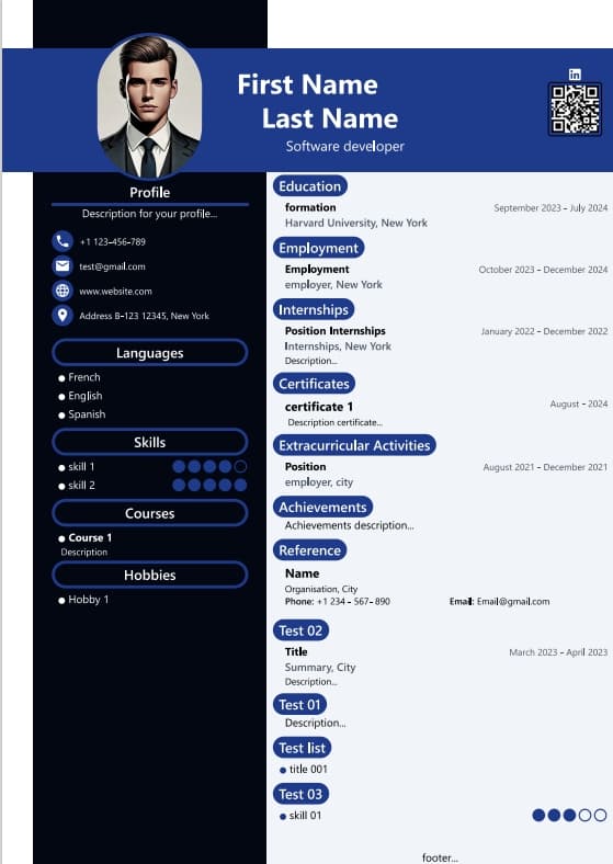 template cv 1