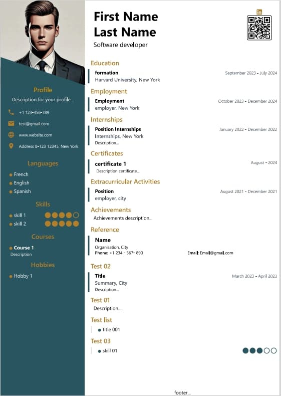 template cv 9