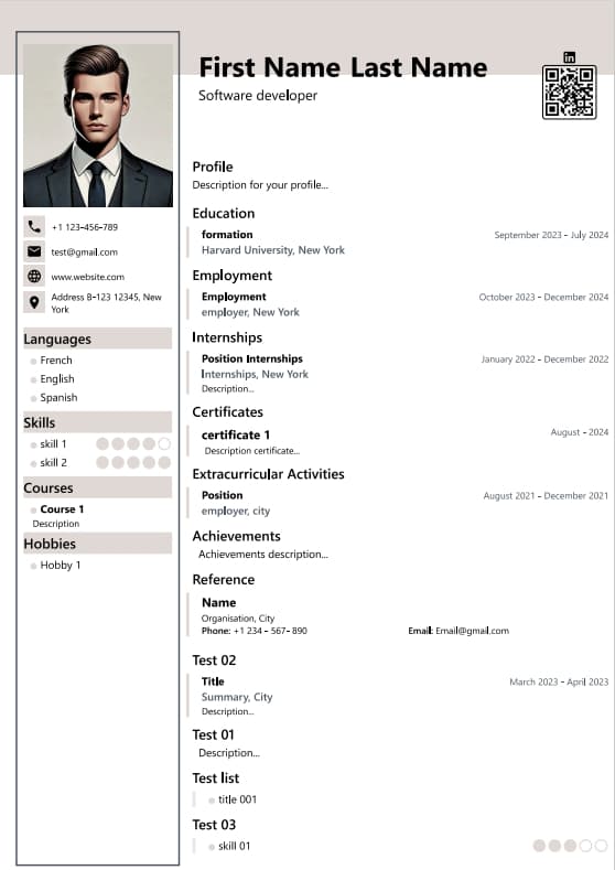 template cv 10