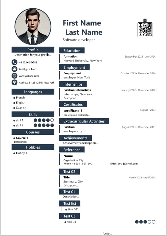 template cv 12