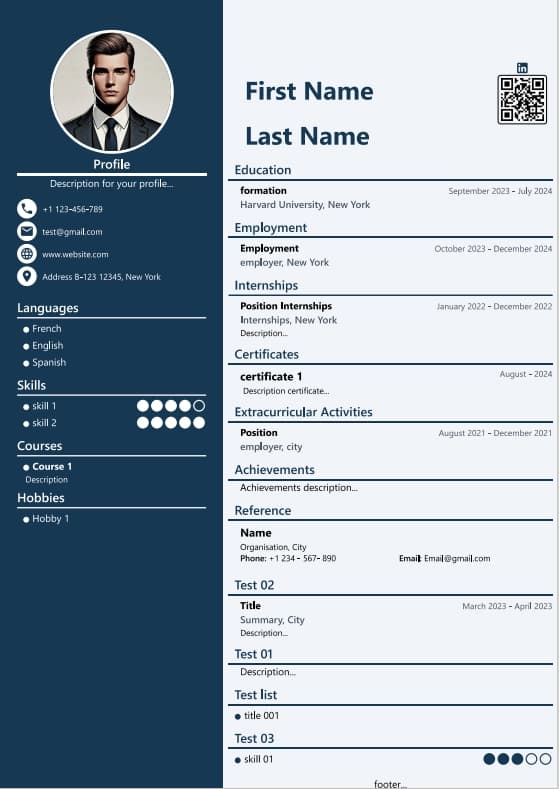 template cv 13