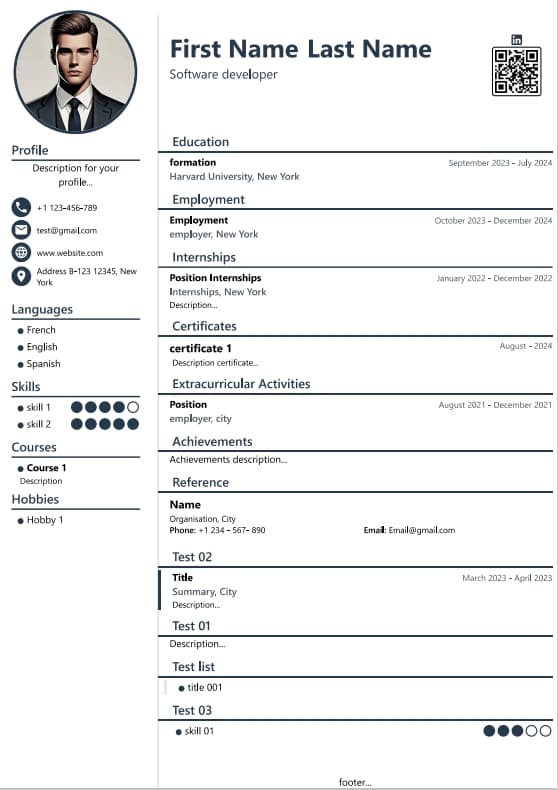 template cv 14