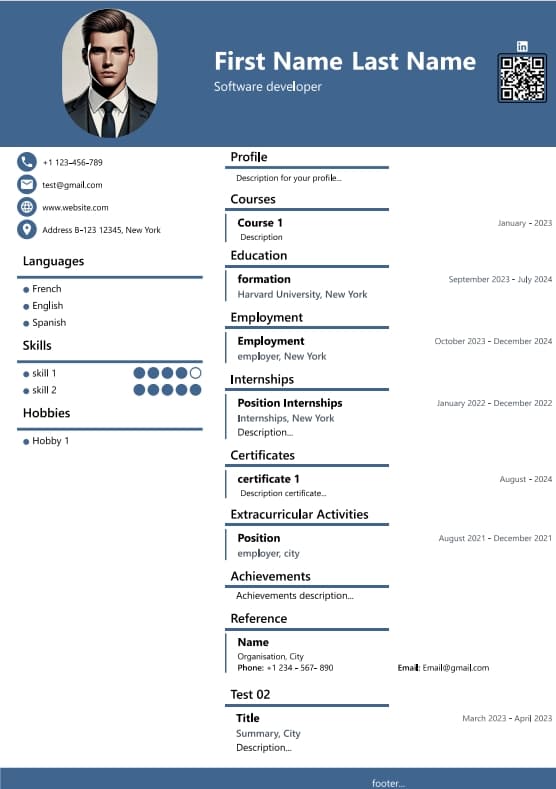 template cv 4