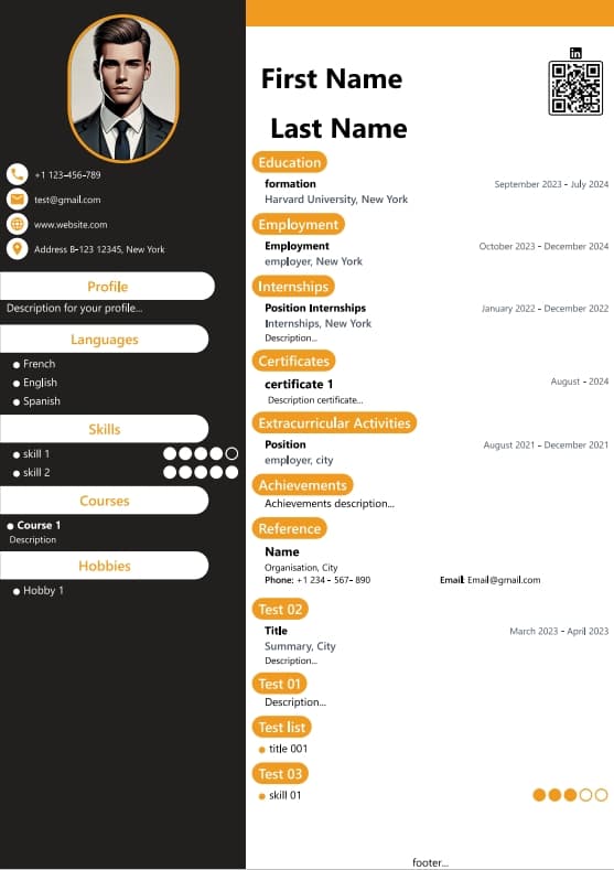 template cv 7